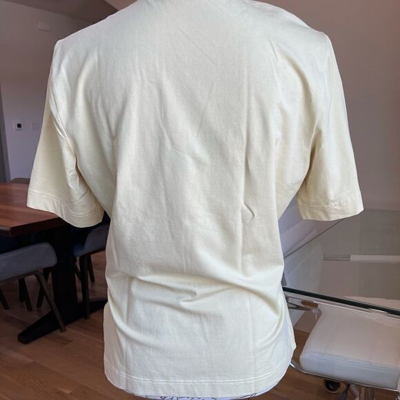 Escada Short Sleeve Pastel Yellow Tee-Shirt - M - Picture 6 of 7